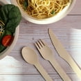 thumbnail image 4 of Ofourteen Disposable 6.25 inch Wooden Fork, 100-Count, Made of Magnolia Wood, 4 of 6