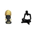 thumbnail image 1 of Estatua de mujer africana,Estante de oficina con estatua de mujer africana,Adorno de figura de resina delicado para el hogar,Figura de pensador abstracto,Estatua de pensador, 1 of 8