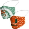 Adult Fanatics Branded Miami Hurricanes Duo Face Covering 2-Pack