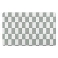 thumbnail image 1 of Classic 20x32in Luxury Checkered Bath Rug | Super Absorbent, Soft Microfiber | Non-Slip Bath Carpet for Every Bathroom Floor, 1 of 5