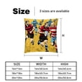 thumbnail image 5 of Football Throw Pillow Covers Set of 2 - Available in 16x16, 18x18, 20x20 Inches with Unique Patterns - for Home Decor, Throw Pillow Inserts, Pillow Inserts, Bed Pillow, 5 of 6
