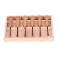 thumbnail image 1 of Wood Carving Chisel Tools, Non Fall Off 6Pcs  Ergonomic Design Wood Carving Chisel Set Portable  For DIY For Carpenter, 1 of 8