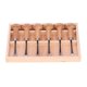 thumbnail image 2 of Herramientas de Cincel de Tallado de Madera, Cómodo Set de Taller de Acero Resistente Al Desgaste de La Madera Colada de Cincel Sin Caída 6pcs Con Caja de Madera para Carpinero, 2 of 7