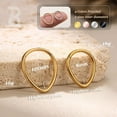 thumbnail image 4 of 16G Teardrop Septum Rings - G23 Titanium Nose Rings Hoops Seamless Hinged Cartilage Conch Daith Helix Rook Earrings Piercings Septum Jewelry for Women Men Gold/Silver/Black/Rose Gold, 4 of 12