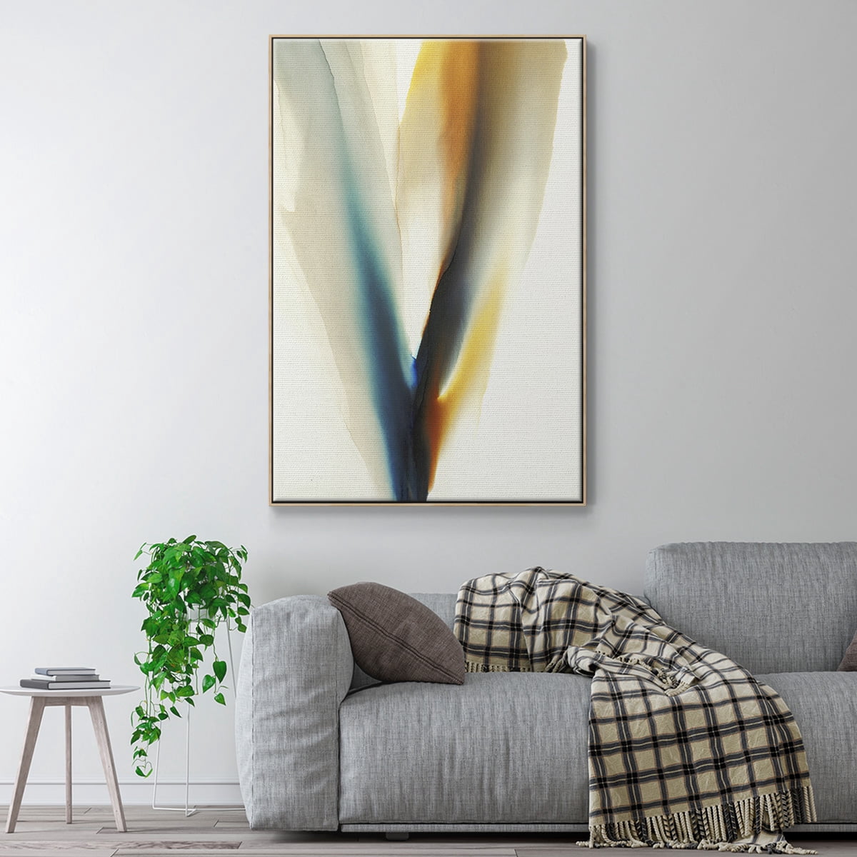 Surreal Tendencies Framed Premium Gallery Wrapped Canvas - Ready to Hang - 17 x 25 - Natural Wood Floating Frame