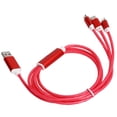 thumbnail image 4 of Cable de carga que fluye LED, cable de carga multi USB 3 en 1, cable de carga multiflujo elaborado por expertos, 4 of 8
