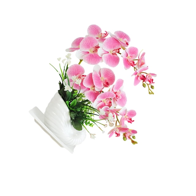 Orquídea artificial Yuarrent maceta Bonsai Decoración rosa