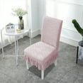 thumbnail image 6 of Jubipavy Bubble Group Chair Cover Short Skirt Home Chair Covers Cushion Backrest One Dining Chair Covers Universals Stool Covers Seat Covers Stretch Dining Table Chair Covers Cover Cover, 6 of 6