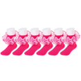 thumbnail image 5 of Ruffle Socks for Girls,Big Ruffle Ankle Socks Baby Kids Cotton Double Lace Turn Sock for Girls Cute Socks for Dance Daily, 5 of 5