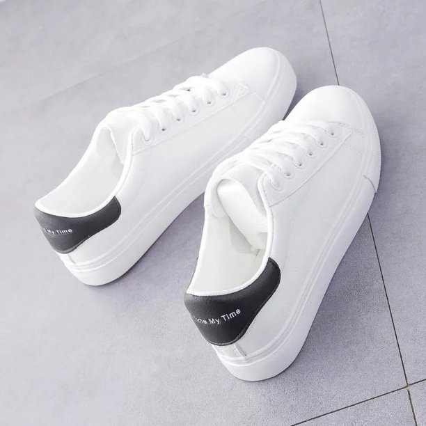 Zapatos blancos de mujer para primavera y otoño, zapatos de mujer para estudiantes, zapatos planos de moda, zapatillas deportivas casuales para primavera y otoño que combinan con todo