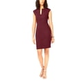 thumbnail image 1 of Vestido de Vaina sólida bar III para mujer morado mediano, 1 of 1