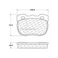 thumbnail image 2 of Centric Parts Disc Brake Pad P/N:300.05201 Fits select: 1994-1998 LAND ROVER DISCOVERY, 1999 LAND ROVER DISCOVERY II, 2 of 3
