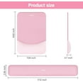 thumbnail image 7 of Mosiso Ergonomic Mouse Pad with Wrist Rest, Non-Slip Base Keyboard Wrist Rest Support, Memory Foam Computer Mouse Mat for Easy Typing and Home/Office Pain Relief, Pink, 7 of 7