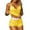 Yellow, variant on huanledash 1 Set Camisole Shorts Briefs Lace Sheer Women Suspender See Through Pajama Set for Sleeping