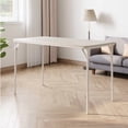 thumbnail image 1 of Gray/Beige Folding Table 47''×20''×28'', Rectangle Folding Table Anti-Slip Feet, Scratch Resistant for Indoor Outdoor Office Parties, 1 of 9