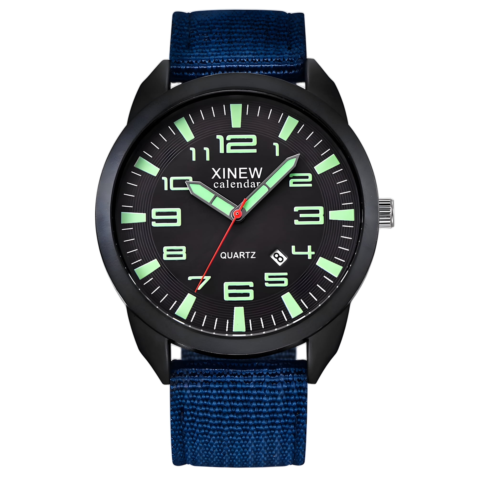 DESIGNICE Watches for Men, Classic Nylon Strap Analog Watch, Accurate Quartz Movement Comfortable Wear Men's Watches