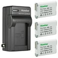 thumbnail image 1 of Kastar 3-Pack Battery and AC Wall Charger Replacement for Canon NB-12L NB12L NB-12LH Battery, CB-2LG CB-2LGE Charger, Canon PowerShot G1 X Mark II, PowerShot N100, VIXIA mini X (LEGRIA mini X) Camera, 1 of 5