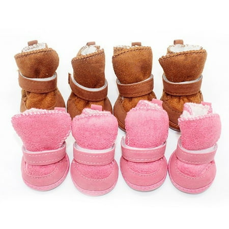 Purrfect 1 Pair Pet Shoes Thick Warm Anti-slip Prewalkers Walking Puppy Sneakers Dog Accessories