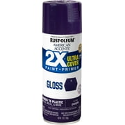 Purple, Rust-Oleum American Accents 2X Ultra Cover Gloss Spray Paint- 12 oz