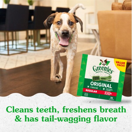 Greenies Original Regular Natural Dental Care Dog Treats, 36 Oz Pack (36 Treats) - Image 4