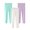 White+Purple+Green, variant on XBASW Kids Baby Girls 3PCS Leggings Stretch Footless Tights Toddler Girls Solid Cotton Trousers for Spring Fall 1-7 Years