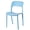 Blue, variant on Modern Plastic Outdoor Dining Chair with Open Curved Back