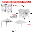 thumbnail image 4 of Danolapsi Canopy Tent 10x10 Pop Up Canopy Heavy Duty Canopy Tents,Silver Coated Tarp Beach Tent with Portable Roller Bag and 4 Sandbags,Waterproof Portable Sun Shelter Gazebo for Outdoor Party, 4 of 6