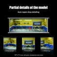 thumbnail image 3 of 1/64 Diorama Car Garage Model, LED Lighting Parking Lot Scene Building Model, Diecast Modell Cars Display Case, Gift, Toy, 3 of 12