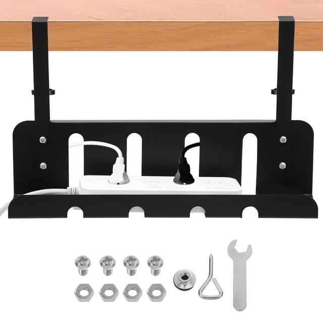 Organizador de cables debajo del escritorio, organizador de cables, cajón acoplable para escritorio