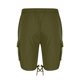 thumbnail image 5 of Mens Cargo Shorts Verano Casual Color Sólido Moda Bolsillos Cordón Cintura Elástica, Cómodo para Al Aire Libre Y la Playa, 5 of 9