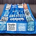 thumbnail image 3 of LHSHID Grandpa Blanket Gifts for Grandpa on Fathers Day from Grandkids World's Greatest Grandpa Soft Throw Blanket Christmas Birthday Present for Grandfather 60"x80", 3 of 6
