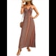 thumbnail image 1 of Vestido de Tirantes Finos para Mujer, Vestido de Verano, Pareo , Informal, Amarillo, Talla S, 1 of 8
