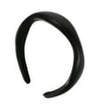 thumbnail image 4 of 1 Pc Classic Elegant Irregular PU Headband for Women for Girls 6.30"x5.51" Black, 4 of 4