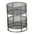 thumbnail image 4 of Cesta de almacenamiento, cesta de frutas de malla metálica, estante de cocina, cesta de alambre con hierro resistente para una organización eficiente negro, 4 of 7
