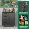 thumbnail image 6 of IKIMI Metal Storage Cabinet with 4 Drawers&1 Door,Rolling Tool Cabinets with lockable door, Assembly Required, 6 of 9
