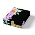 thumbnail image 4 of Erosebridal Housse de Couette Lettre Initiale A à Z Double, Housse de Couette I Monogrammée Double, Literie Réversible Chic à Fleurs Format Double, Décoration de Chambre Super Douillette, 3 Pcs (Sans Couette), 4 of 7