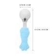 thumbnail image 3 of 1 Set Baby Eating Utensils With Silicone Handle Safe And Smooth Tableware, 3 of 9
