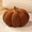 Brown, variant on Sherpa Pumpkin Pillow Small Plush Stuffed Cushion Halloween Fall Thanksgiving Decor Fluffy Table Centerpiece Ornament White 9inch
