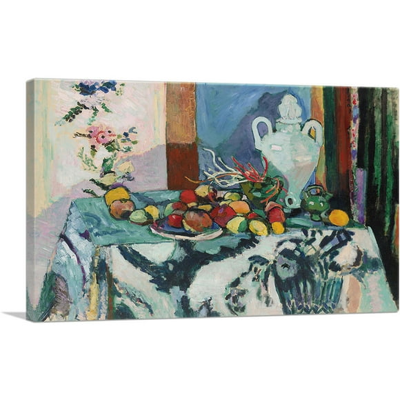 ARTCANVAS Blue Still Life 1907 Canvas Art Print by Henri Matisse - Size: 12" x 8" (0.75" Deep)