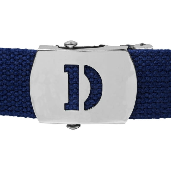 Initial D Silver Chrome Metal Buckle for Military Web Belt