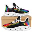 thumbnail image 1 of Zapatos planos ligeros para mujer con notas personalizadas y estampado del orgullo LGBT, zapatillas antideslizantes para caminar y correr., 1 of 6