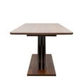 thumbnail image 6 of Noble House Josephine 70.9" Extendable Console Table, Staggered X-Base, Modern Wooden Dining and Entry Table, Walnut, 6 of 8