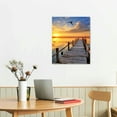 thumbnail image 2 of Creowell Fall Decor Lake at Sunset Ready to Hang Canvas Wall Art Picture 16x20in for Living Room Bedroom 16x20in, 2 of 3