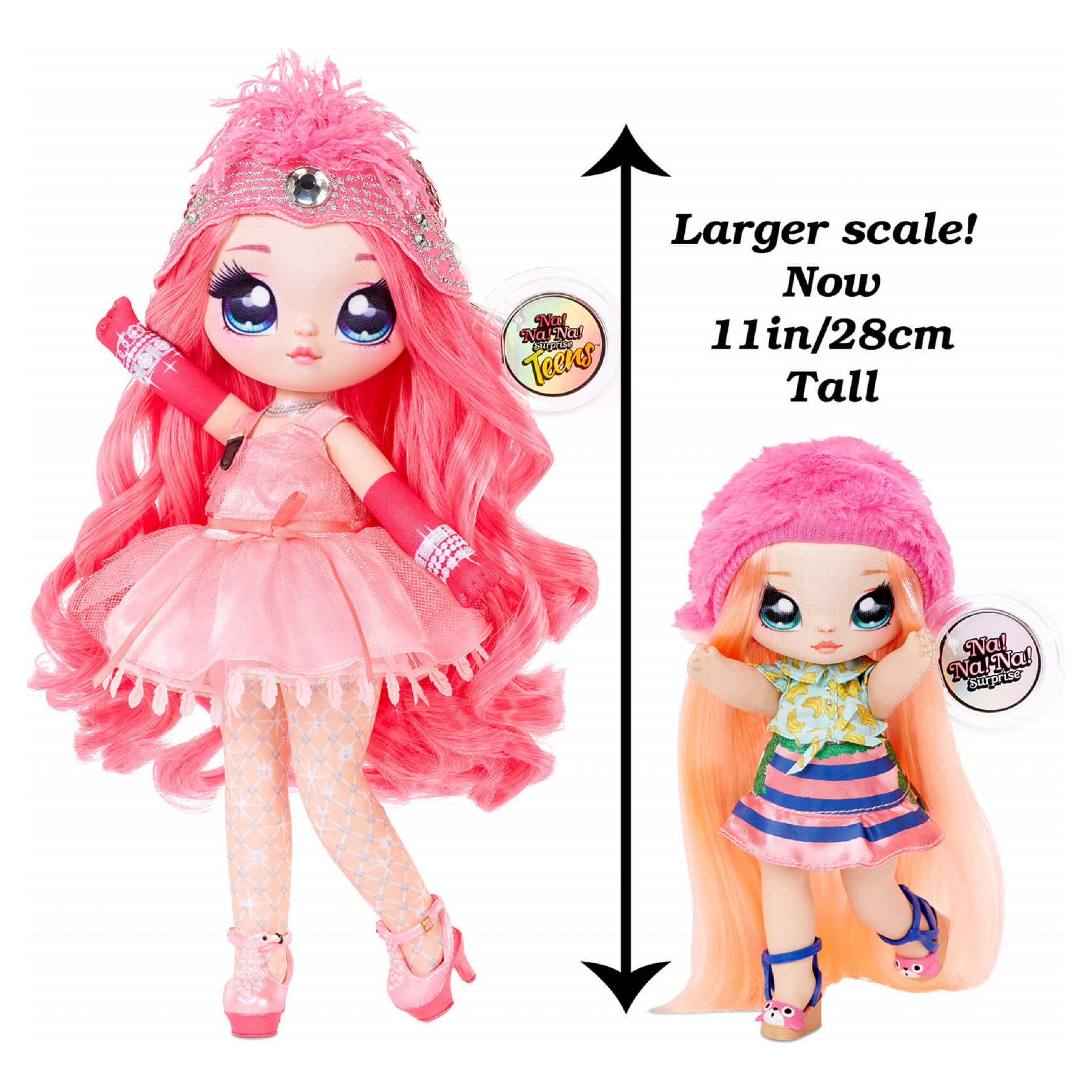 Na Na Na Surprise Teens Fashion Doll - Coco Von Sparkle, Flamingo Inspired, 11" Soft Fabric Doll - image 4 of 7