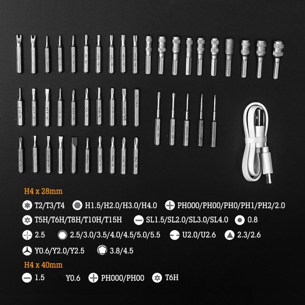 CEORPER 48Pcs Multipurpose Cordless Electric Screwdriver Set For Small Appliance Repairs