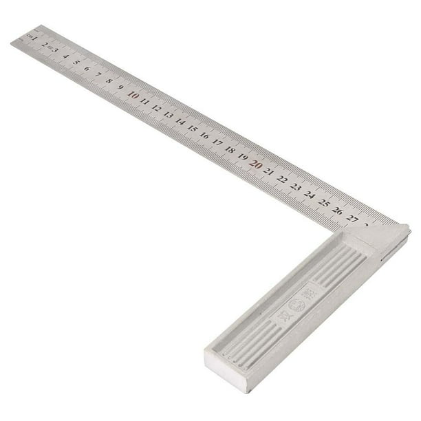 OTVIAP 30cm / 11.8in Aluminum Alloy 90 Degree Straight Edge Ruler