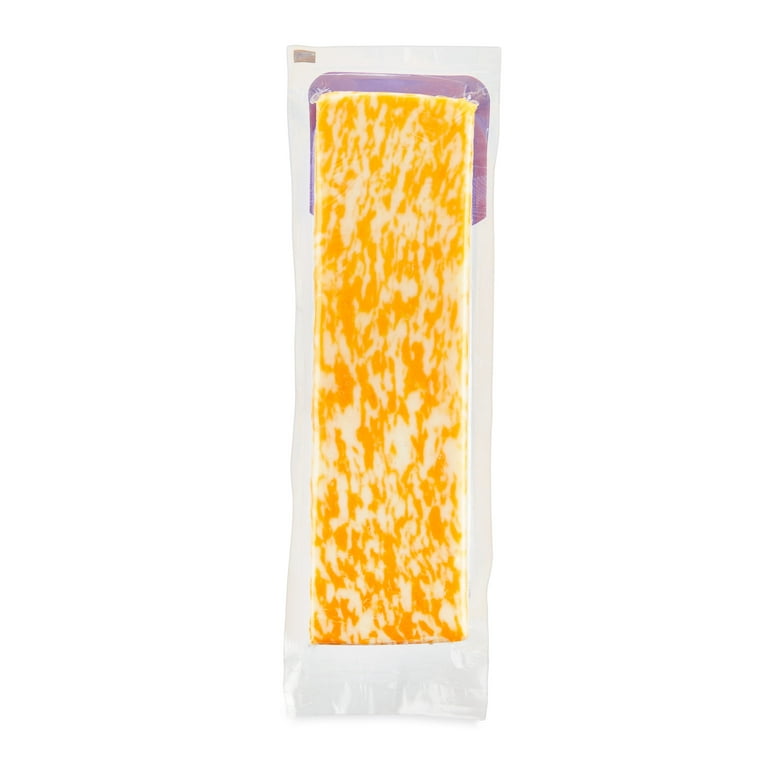 Great Value Fresh Soft Cut Mini Slices 64 oz Chunk Cheese Marbled