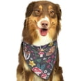 thumbnail image 6 of Naloa Daisies Flowers Dog Bandanas 1PC Washable Triangle Dog Scarfs Premium Durable Fabric, for Small Medium Large Dogs and Cats, 6 of 6