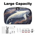thumbnail image 3 of Whale Oxford Fabric Waterproof Portable Hard Drive Bag and Case with Cord Storage and Travel Charger Organizer for Electronic Devices - 5.9x9.44x3.14 in, 3 of 6