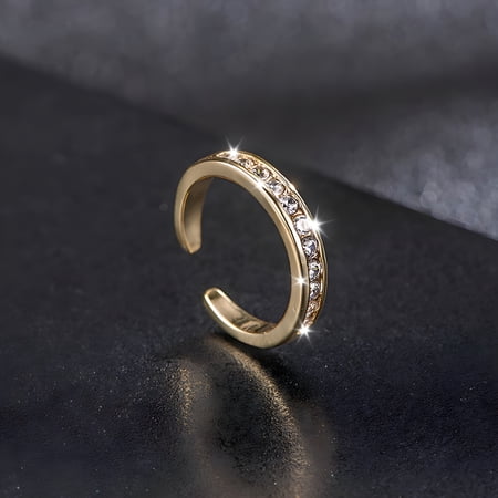 DESIGNICE 2026 New Toe Rings for Women Adjusted Zirconia Ring Toe Rings Set Beach Foot Jewelry for Summer Stylish Open Toe Joint Tail Rings